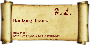 Hartung Laura névjegykártya